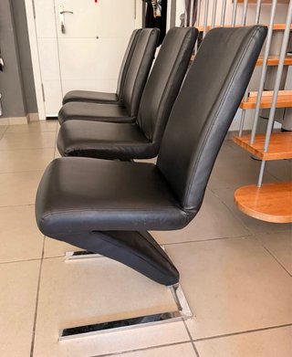 Mesa comedor cristal diseño + 4 sillas