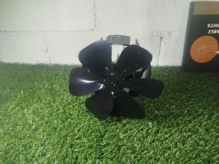 Ventilador Estufa Leña Metal Negro
