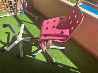2 Sillas Escritorio Infantiles IKEA Rosas