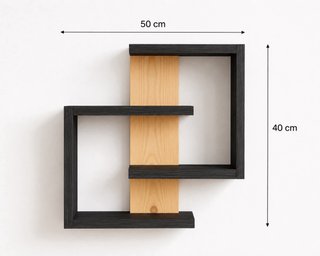 Estantería Decorativa en Madera Compacta|Moderna