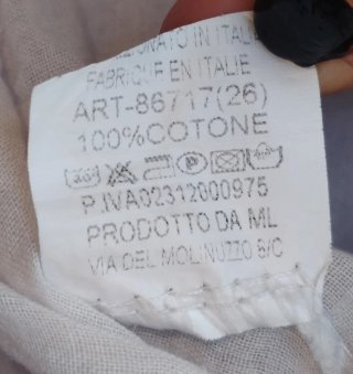 Abito lungo denim con pizzo bianco