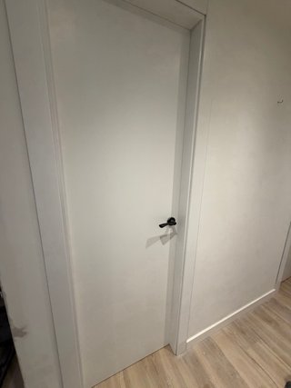 Hojas de puerta blanco con marcos