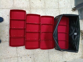 Zapateros de tela y plástico para scarpe