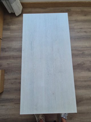 Mesa de centro elevable blanca
