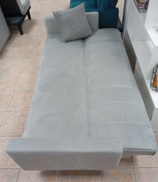 ·Sofá Cama Bogota ·Gris·, Cómodo. ¡EN OFERTA!