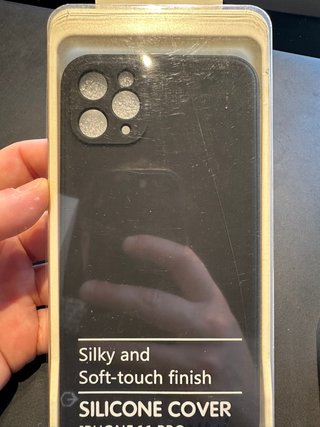 Capa Silicone iPhone 11 Pro Max Preta