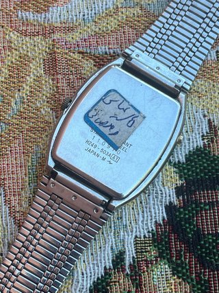 Reloj Seiko Ana-Digi Plateado Vintage