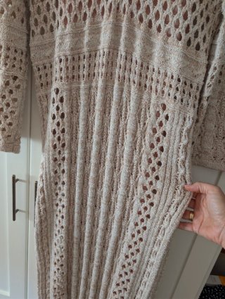 Vestido largo de crochet Salsa