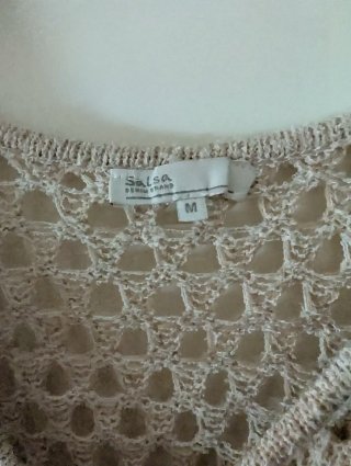 Vestido largo de crochet Salsa