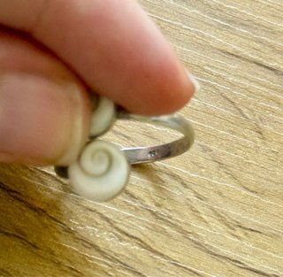 Anillo Plata Ley Ojo de Shiva Ajustable