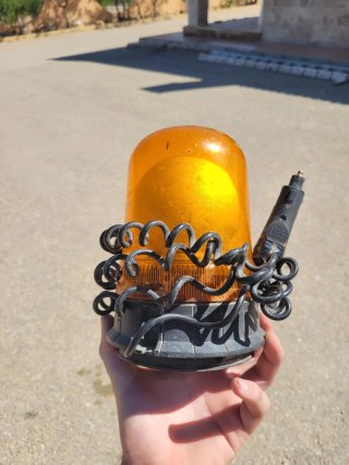 Luz Rotativa Naranja