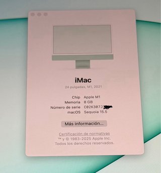 Apple iMac M1 24” 256Gb 8Gb Ram
