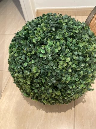 Planta Artificial Bola Cesta Mimbre