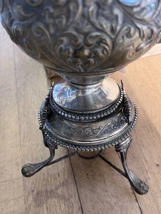 Bule Antigo de Chá/Café com Suporte de Queimador –