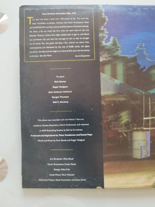 SuperTramp Paris Doble LP Vinilo