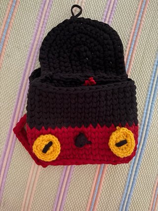 Mochila crochet Mickey Mouse
