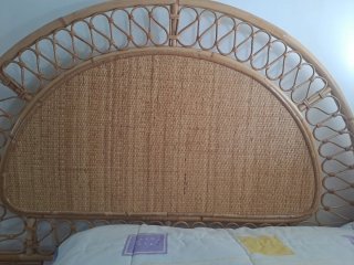 Cabecero mimbre 135cm
