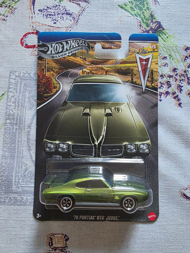 Hot Wheels 70 Pontiac GTO Judge Silver Series