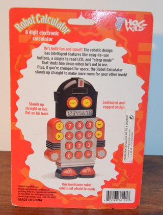 Calculadora Robot 8 dígitos Hog Wild