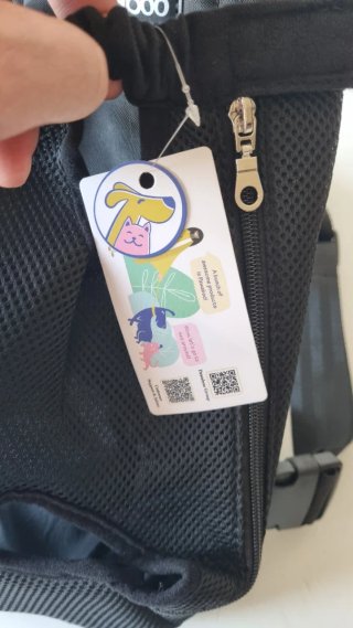 Zainetto Trasporto Animali Pawaboo Nero