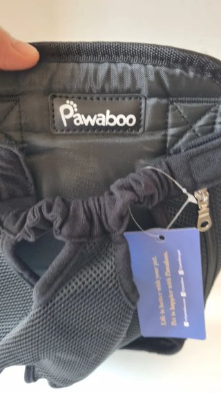 Zainetto Trasporto Animali Pawaboo Nero