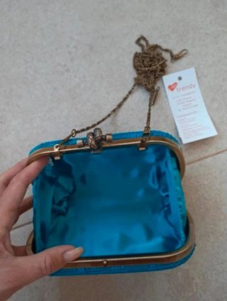 Bolso de mano azul sin estrenar