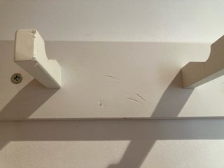 Perchero de pared Ikea madera blanco