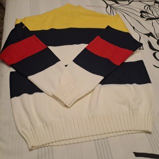 Jersey náutico rayas cremallera