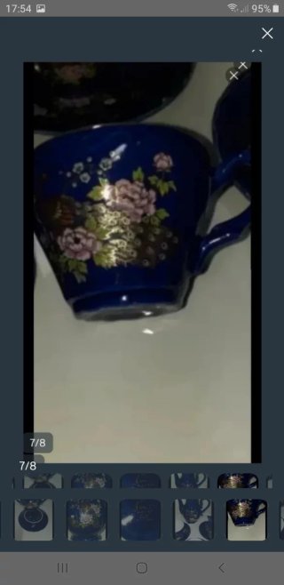 Antiguo juego de café de porcelana china