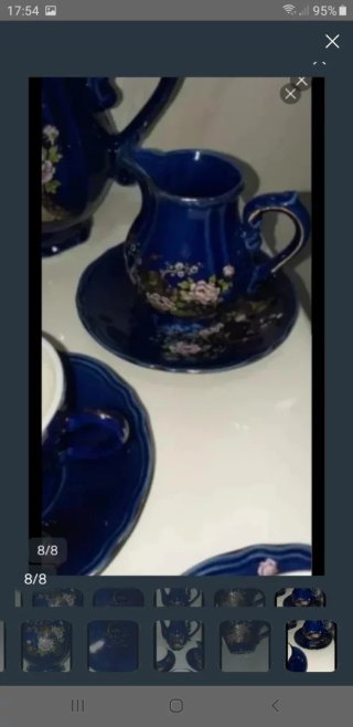 Antiguo juego de café de porcelana china