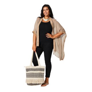 Kimono Costa Serena Beige/Marrón Talla Única