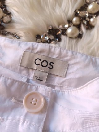 Pantalón Palazzo COS Blanco Tejido
