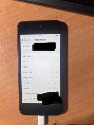 iPod Touch Negro de 5 generación 32 gb