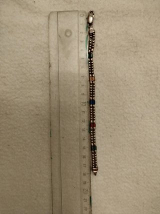 Pulsera Plata Ley 925 con Cuentas