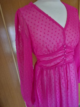 Vestido Rosa Fiesta - M