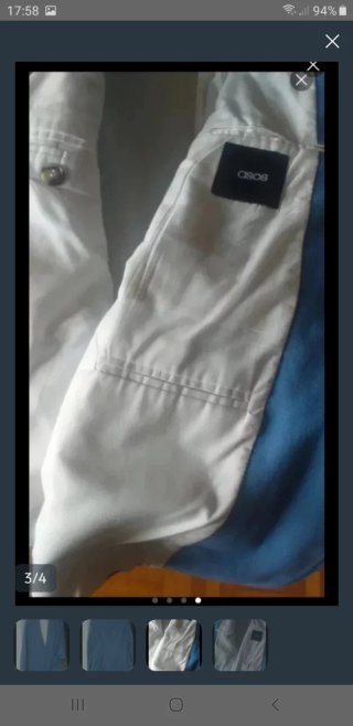 Americana ASOS azul caballero