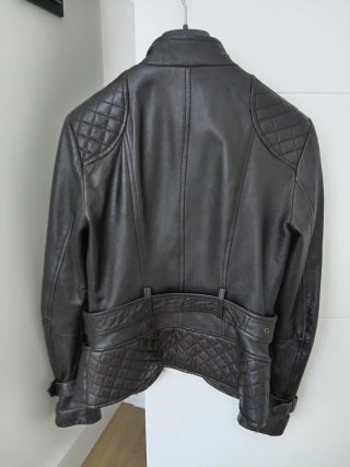 Chaqueta Zara Piel Marrón Mujer