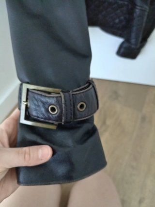 Chaqueta Zara Piel Marrón Mujer