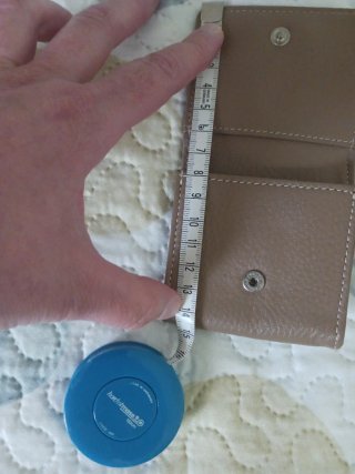 Monedero Tous Beige de piel. Oso Plateado.