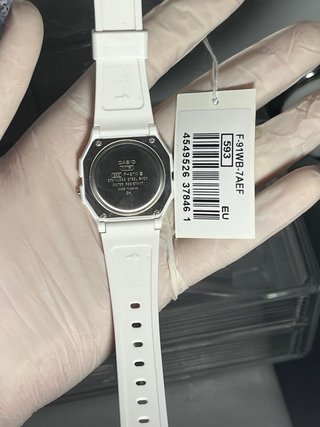 Casio F-91W Blanco Pink Lemonade Mod