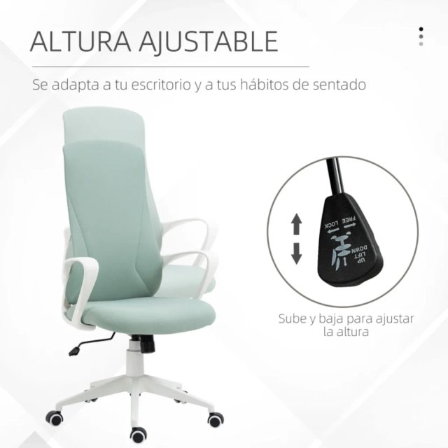 Silla de Oficina Giratoria Ajustable