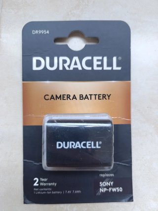 2 Baterías Duracell NP-FW50 para Cámara