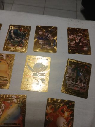 Cartas Pokémon Doradas Ash Pikachu Charizard