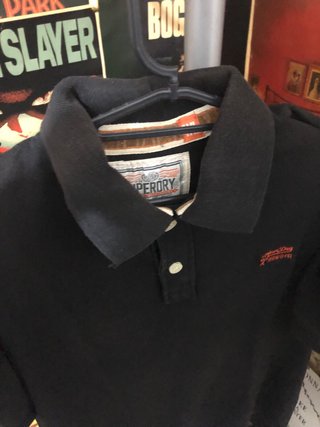Polo Negro Superdry Original