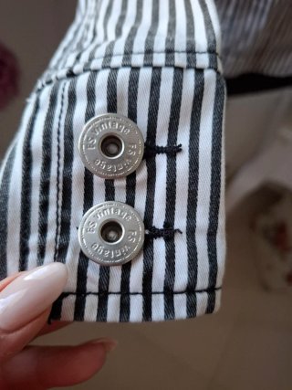 Blazer  vintage donna righe bianche e nere