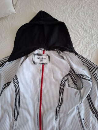 Blazer  vintage donna righe bianche e nere