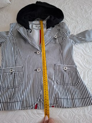 Blazer  vintage donna righe bianche e nere