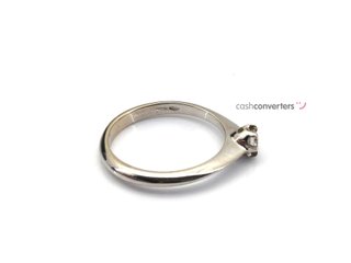 sortija oro 18k con piedra con diamante