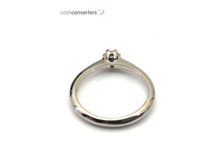 sortija oro 18k con piedra con diamante