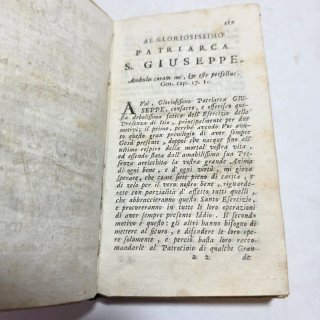 Libro antico Esercizio della presenza di Dio 1764